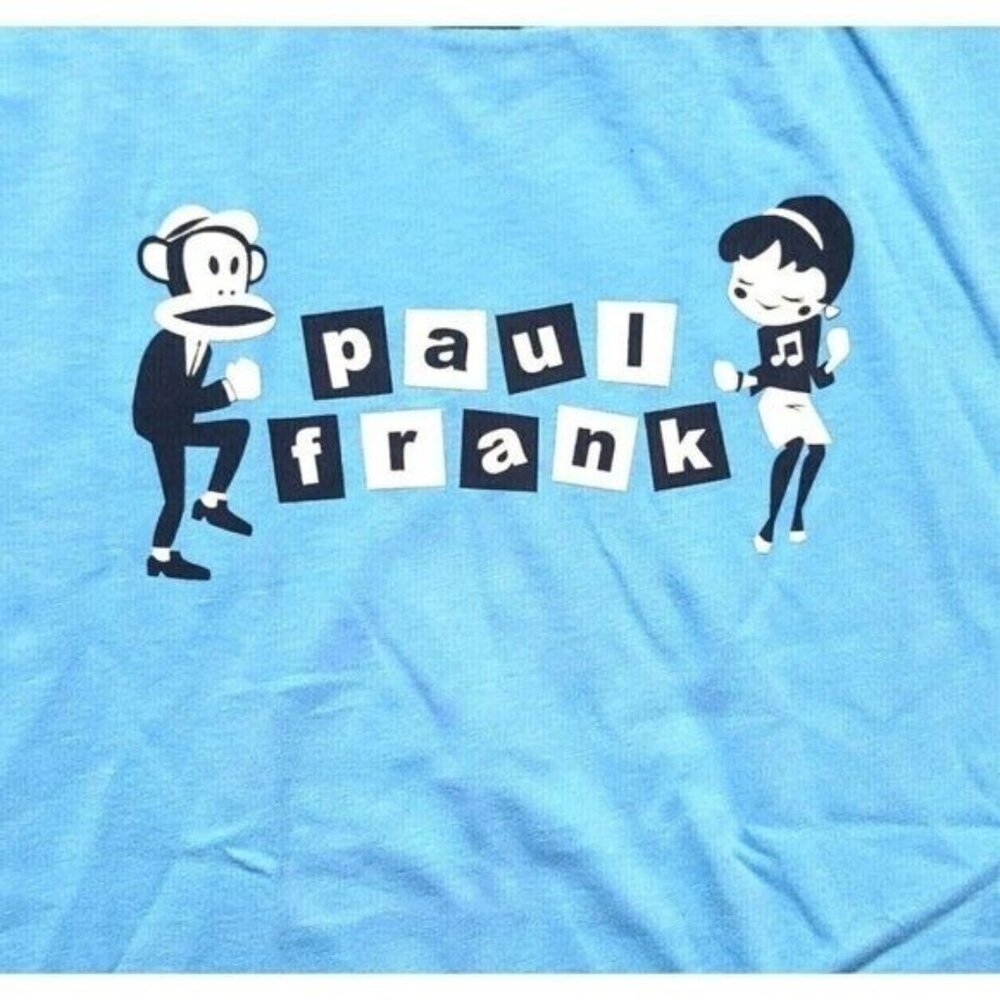 Vintage Paul Frank Womens Tshirt, Julius, 50's Theme, Blue, Medium - Picture 2 of 3